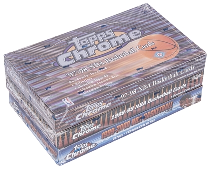 1997-2000 Topps Chrome Basketball Factory Sealed Hobby Boxes Trio (3 Different) – Potential Tim Duncan and Dirk Nowitzki Rookie Cards!